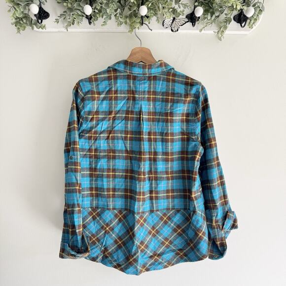 Sundance Multicolor 100% Cotton Casual Long Sleeve Buttoned Flannel Size M - Picture 4 of 4